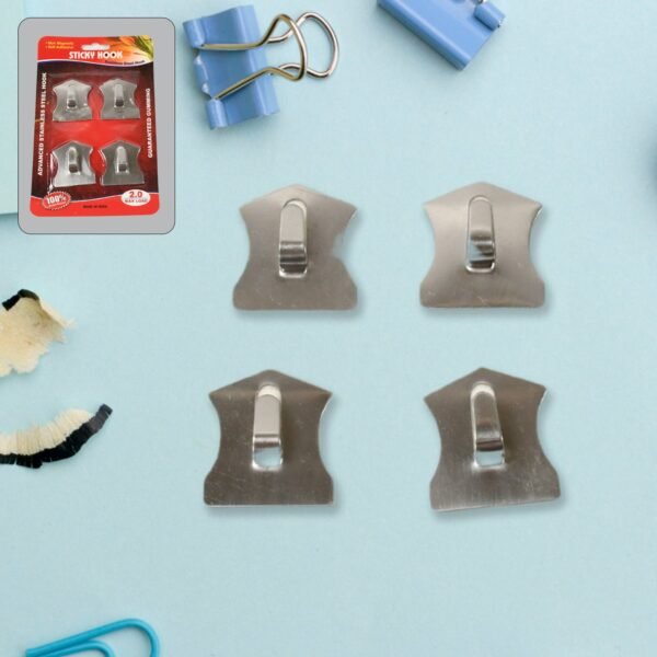 Self-Adhesive Stainless Hooks â€“ Waterproof for Robes, Coats & Towels