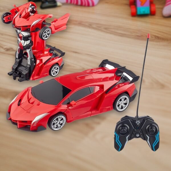2 In 1 Automatic Robot Converted Remote Control Car With Light Scale 360Â°Drifting Deformation Robot Car Toy Kids Boys, Robot ConvertÂ Unique Toy For Boys (1 Pc)