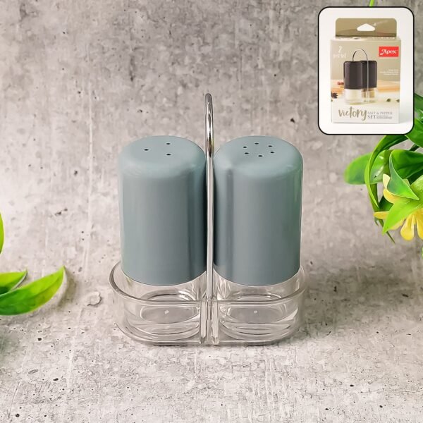 Apex Victory Salt & Pepper Dispenser Set â€“ 2 Pcs Acrylic Seasoning Shaker