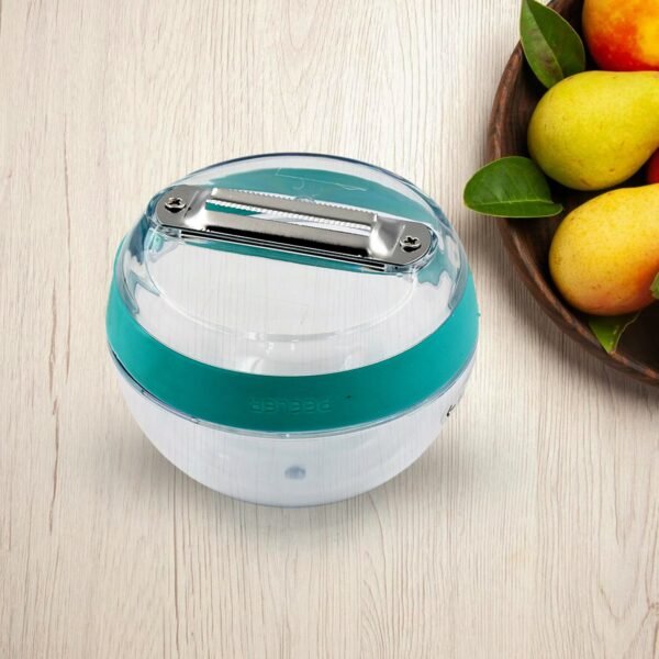 Multifunctional Round Peeler with Removable Storage â€“ Washable Vegetable & Fruit Peeler for Kitchen (1 Pc / Mix Color)
