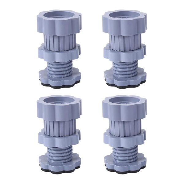 Adjustable Anti-Vibration Washing Machine Support Stand â€“ Non-Slip PVC Lifting Stand (4 Pc Set)