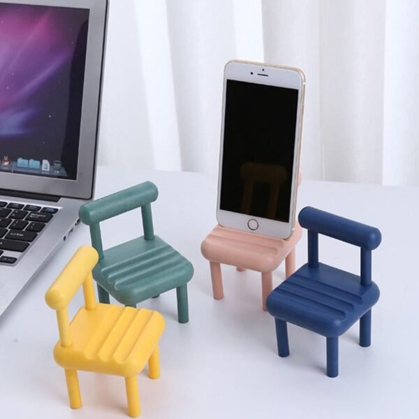 Mini Chair Mobile Phone Holder â€“ Portable & Stylish Stand for All Smartphones, Ideal for Desk & Office Use (1 Pc)