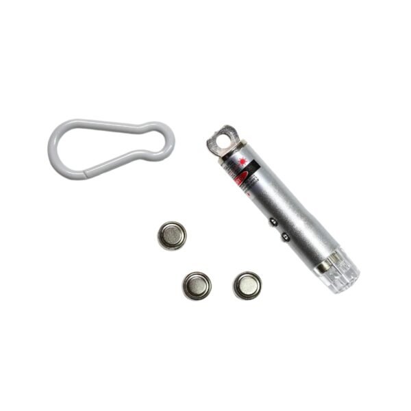 3 in1 Laser Light, LED Flashlight + Torch Keychain + Laser Pointer