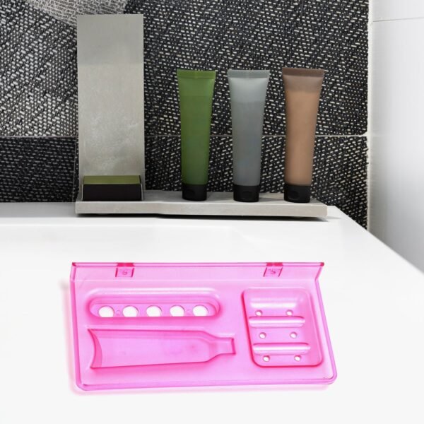3-in-1 Glass Soap Dish for Bathroom Ware by Pure Source India