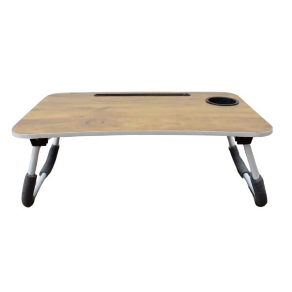 Multi-Purpose Laptop Desk for Study and Reading with Foldable, Cupholder & Drawer (1 Pc / Mix Plain Design / 58Ã—38 Cm)