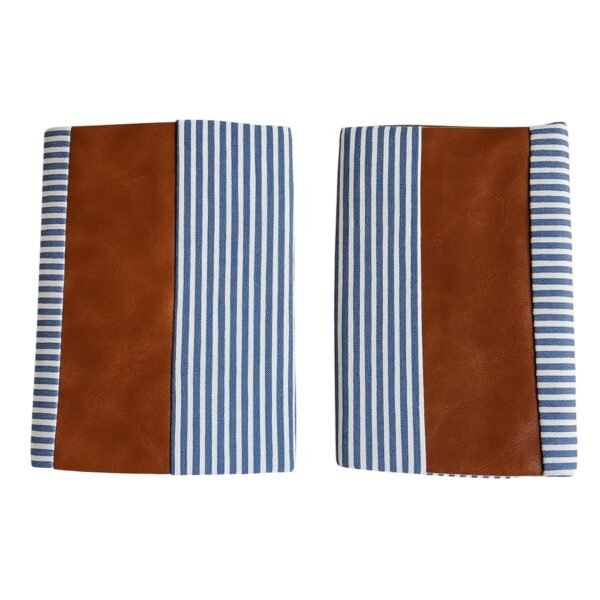 Pillow Covers, leather & cotton Cushion Covers (20 Ã— 20 Inch / 1 Pair / 2 Pc)