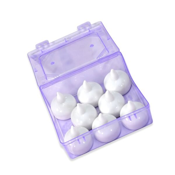 8-Piece Battery Operated Flameless Floating Candles in Transparent Box â€“ Decorative Wedding Tea Lights