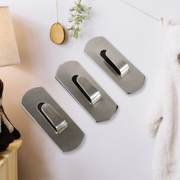 Heavy Duty Self-Adhesive Stainless Hooks â€“ Waterproof for Robes, Coats & Towels