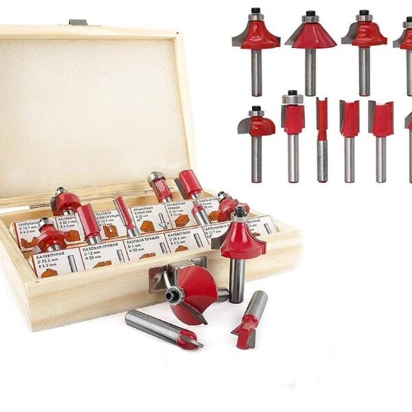 12 / 15pcs Milling Cutter Router Bit Set