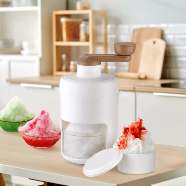 Portable Gola Maker and Ice Crusher | Manual Shaved Ice & Smoothie Machine