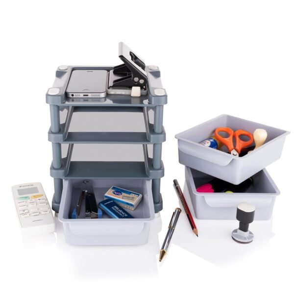 Mini 3 Layer Drawer Used for storing makeup equipmentâ€™s and kits used by womenâ€™s and ladies.
