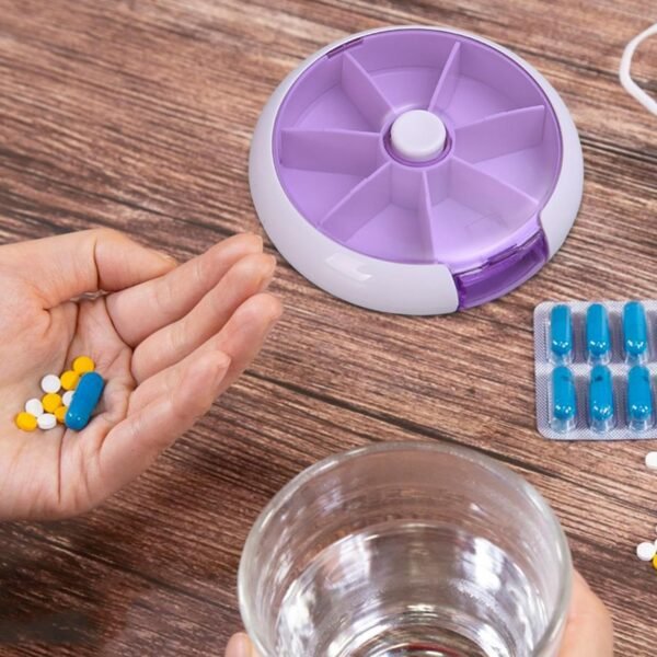Cute 7-Day Pill Box Dispenser â€“ Portable 7-Grid Medicine Organizer (1 Pc)