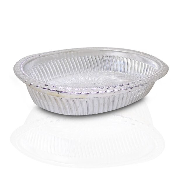 Multipurpose Royal Design Oval Silver Gift Tray