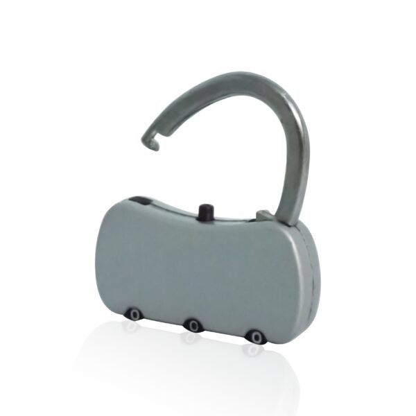 3-Digit Resettable Combination Round Padlock for Luggage (Big, Multicolor)